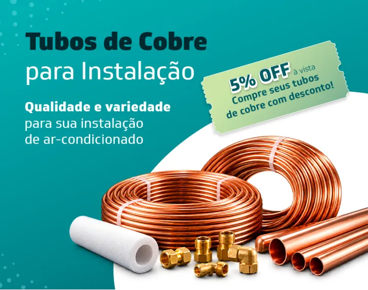 Tubos e cobre Banner Tubos e cobre