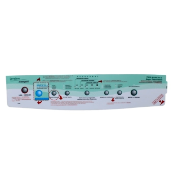 Adesivo Para Painel Da Lavadora Brastemp BWT24/BWQ24B 7Kg Produto Adesivo Para Painel Da Lavadora Brastemp BWT24/BWQ24B 7Kg