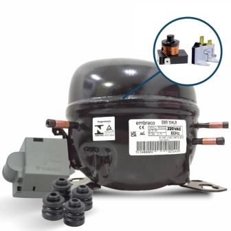 Produto Compressor Embraco 1/5HP EMR70HLR R134A - 220V