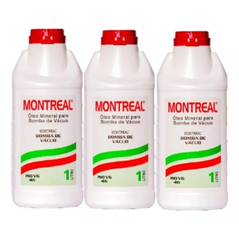 Produto Kit 3 Óleos para Bomba de Vácuo Montreal 1 Litro