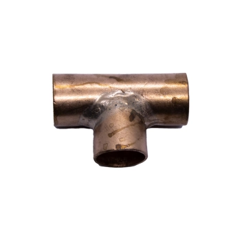Tee Cobre 1" (Parede 1/16) Produto Tee Cobre 1" (Parede 1/16)