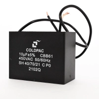 CAPACITOR QUADRADO (dielétrico plástico) 10MFD 450V COLDPAC Produto CAPACITOR QUADRADO (dielétrico plástico) 10MFD 450V COLDPAC