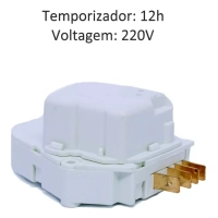 Produto Kit 2 Temporizadores Timer Degelo Frost Free 12 Horas 220v