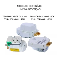 Produto Kit 2 Temporizadores Timer Degelo Frost Free 12 Horas 220v