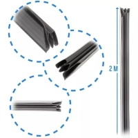 Kit - 4 Barras Gaxeta Para Geladeira Com Aba E Imã Barra 2m Produto Kit - 4 Barras Gaxeta Para Geladeira Com Aba E Imã Barra 2m