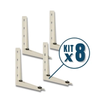 Kit Com 08 Pares de Suporte para Ar Condicionado Split 400mm Produto Kit Com 08 Pares de Suporte para Ar Condicionado Split 400mm