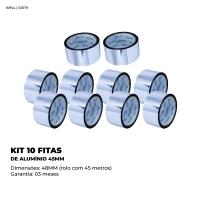 Kit Com 10 Fitas De Alumínio 45mm Produto Kit Com 10 Fitas De Alumínio 45mm