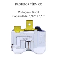 Kit Com 15 Peças Rele Ptc 220V E Protetor Térmico - Bivolt Produto Kit Com 15 Peças Rele Ptc 220V E Protetor Térmico - Bivolt