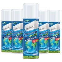 Kit com 5 Espumas Limpadora Para Ar Condicionado (Citrus) - 300ml Produto Kit com 5 Espumas Limpadora Para Ar Condicionado (Citrus) - 300ml