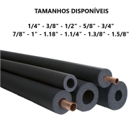 Tubo Esponjoso Elastomérico - (28) 1.1/8 X (T) 32-40,5MM - Barra 2 Metros Produto Tubo Esponjoso Elastomérico - (28) 1.1/8 X (T) 32-40,5MM - Barra 2 Metros