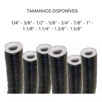 Tubo Esponjoso Revestido 3/4" - Branco - Plus - Barra 3 Metros Produto Tubo Esponjoso Revestido 3/4" - Branco - Plus - Barra 3 Metros