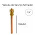 Kit 100 Válvulas De Serviço Schrader 1/4 100mm