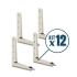 Kit Com 12 Pares de Suportes 400mm Para Ar Condicionado Split - 7mil a 12mil BTUS