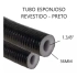 Tubo Esponjoso 1.3/8 Rev. Preto (kit 10 Barras Com 2 Metros)